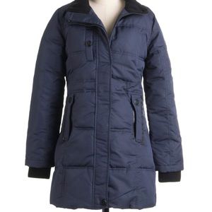 Steve Madden Navy Puffy Coat Medium